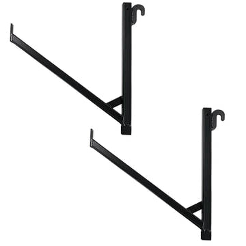 2 Pack - 1-Tier Shipping Container Pipe Rack