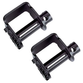2 Pack - Flatbed Trailer Winch – Standard Sliding C-Track Mount for Flatbed Cargo Securement