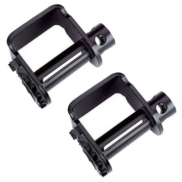 2 Pack - Flatbed Trailer Winch – Standard Sliding C-Track Mount for Flatbed Cargo Securement
