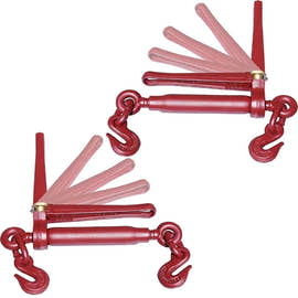 2-Pack Folding Ratchet Chain Binders – 5/16" to 3/8"