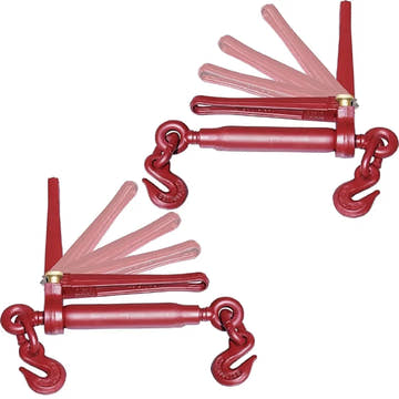 2-Pack Folding Ratchet Chain Binders – 5/16" to 3/8"