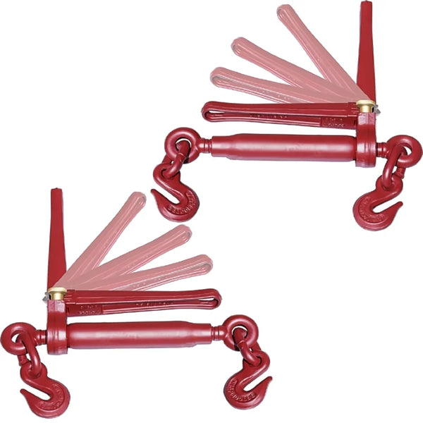 2-Pack Folding Ratchet Chain Binders – 5/16" to 3/8"