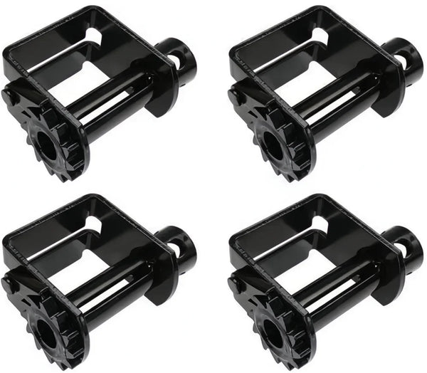 4 Pack - Flatbed Trailer Winch – Double “L” Style for Flatbed Trailer Cargo Securement