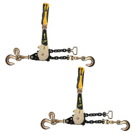 2 Pack of 5/16"–3/8" Ratcheting Chain Binder – Easy Chain Ratchet Load Binder | 5,400 lbs WLL