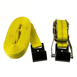 2" x 30' Ratchet Strap with Flat Hook – Tie Down Strap for Trailers