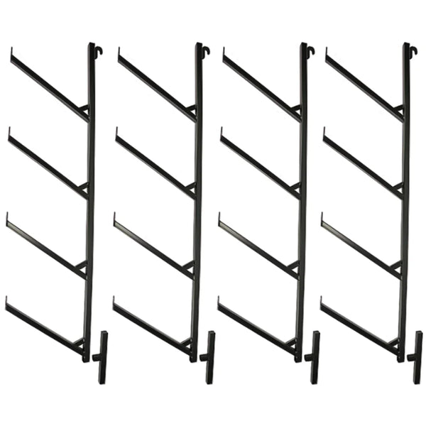 4 Pack - 4-Tier Shipping Container Pipe Rack – 18" x 60"