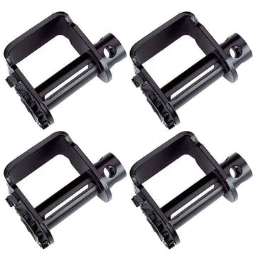 4 Pack - Flatbed Trailer Winch – Standard Sliding C-Track Mount for Flatbed Cargo Securement