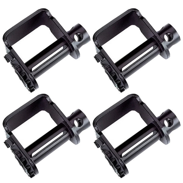 4 Pack - Flatbed Trailer Winch – Standard Sliding C-Track Mount for Flatbed Cargo Securement