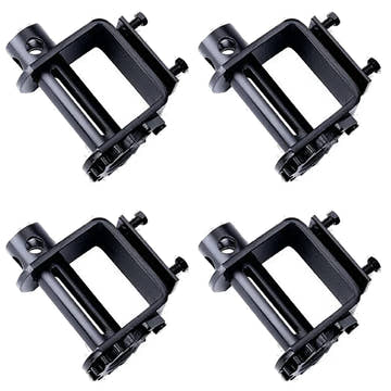 4 Pack - Standard Bolt On Trailer Winch – Heavy-Duty Steel Winch for Flatbed Trailer Cargo Securement