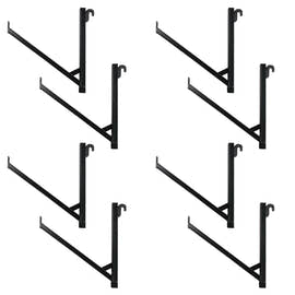 8 Pack - 1-Tier Shipping Container Pipe Rack