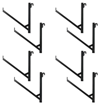 8 Pack - 1-Tier Shipping Container Pipe Rack