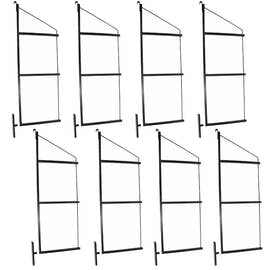 8 Pack - 3-Level Shipping Container Shelf Brackets – Adjustable Shelf System for Cargo Containers