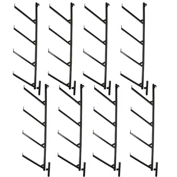 8 Pack - 4-Tier Shipping Container Pipe Rack