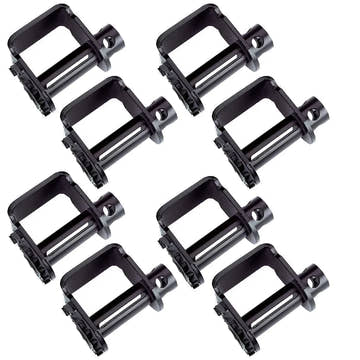 8 Pack - Flatbed Trailer Winch – Standard Sliding C-Track Mount for Flatbed Cargo Securement