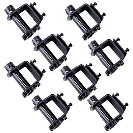 8 Pack - Standard Bolt On Trailer Winch – Heavy-Duty Steel Winch for Flatbed Trailer Cargo Securement