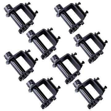 8 Pack - Standard Bolt On Trailer Winch – Heavy-Duty Steel Winch for Flatbed Trailer Cargo Securement