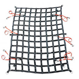 8.75' x 10' Heavy Duty Truck Bed Cargo Net with Ratchet Straps and D-Rings
