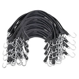 Bungee Straps with Crimped Hooks – Heavy-Duty Rubber Tie Downs