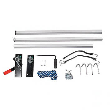 Dump Trailer Tarp Kit with Hand Crank Roller – Heavy-Duty PVC Mesh Tarp for Dump Trucks & Trailers