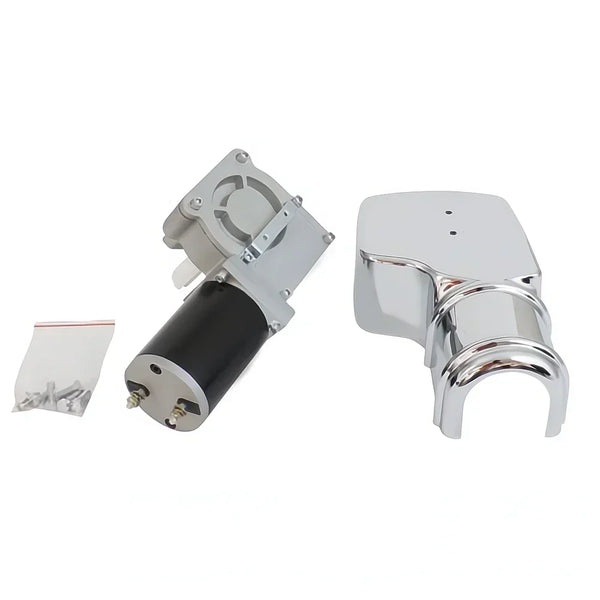 Dump Truck Tarp Motor – 12V Electric Tarp System Motor With Chrome Cover