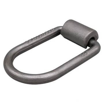1/2" Heavy-Duty Weld-On Extended Forged D-Ring with Mounting Bracket