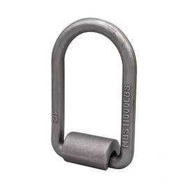 1/2" Heavy-Duty Weld-On Extended Forged D-Ring with Mounting Bracket