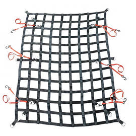 Heavy Duty Truck Bed Cargo Net with Ratchet Straps and D-Rings