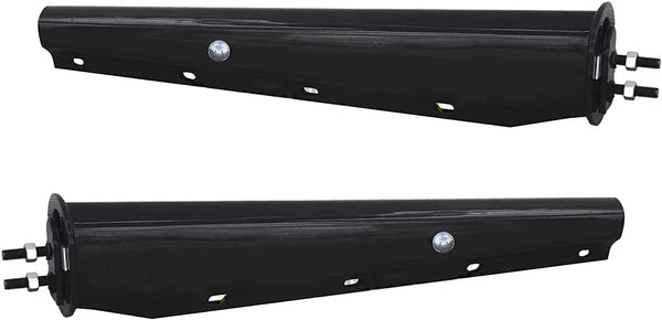 Black Mud Flap Hanger Kit | Straight / Spring Loaded | 30.00" X 2.50" | FleetRun FR-CHAS284