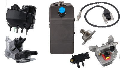 FleetRun Truck Parts FleetRun NOx sensors, DEF dosing modules, aftertreatment fuel injectors, AHI dosing modules, DEF pumps, DPF kits, EGR / DPF sensors for 2001-2023+ Mack Granite with Mack MP7 and Mack MP8 engines
