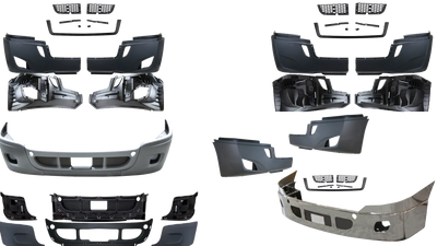 Freightliner Cascadia Chrome Bumpers, Replacement Bumpers, Bumper Ends