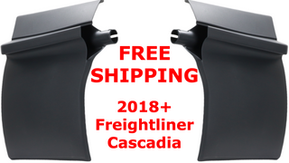 2018+ Freightliner Cascadia Quarter Fender Set | LH/RH | FleetRun FR-BODY122-KIT