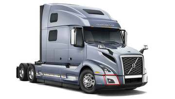 2018+ Volvo VNL Corner Bumper Trim - RH | W/ Fog Lamp Hole | Volvo 82750058 | FleetRun FR-BODY502