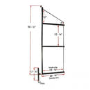 3-Level Shipping Container Shelf Bracket – 18" D x 60" H, Adjustable Shelf System for Cargo Containers