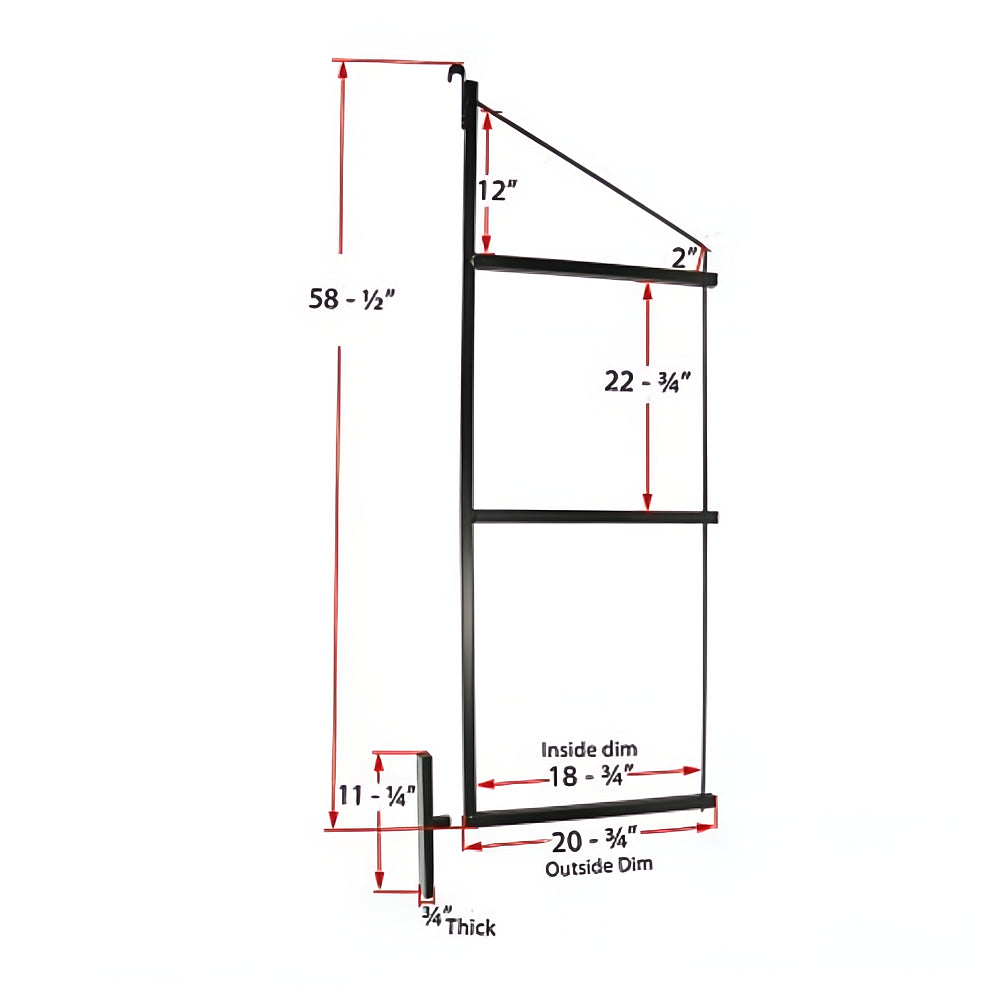 3-Level Shipping Container Shelf Bracket – 18" D x 60" H, Adjustable Shelf System for Cargo Containers