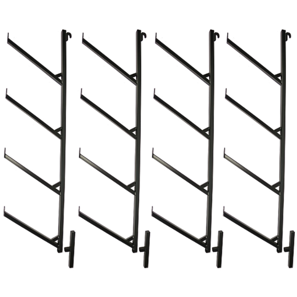 4 Pack - 4-Tier Shipping Container Pipe Rack – 18" x 60"