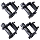 4 Pack - Standard Bolt On Trailer Winch – Heavy-Duty Steel Winch for Flatbed Trailer Cargo Securement
