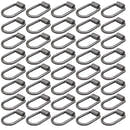40 Pack - 1/2" Heavy-Duty Weld-On Extended Forged D-Ring with Mounting Bracket