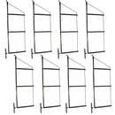 8 Pack - 3-Level Shipping Container Shelf Brackets – Adjustable Shelf System for Cargo Containers