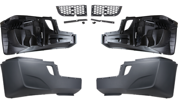 ひろしfront Freightliner Cascadia Center Bumper Mesh One Piece By TTP