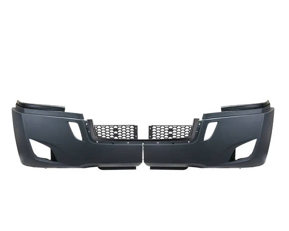 Complete Bumper Assembly | With Fog Light Holes | 2018+ Freightliner Cascadia | Freightliner A21-29370-003 / A21-28979-038 | FleetRun FR-BODY723-1