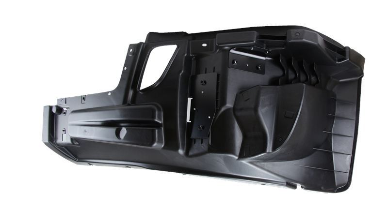 Complete Bumper Assembly | Without Fog Light Holes | 2018+ Freightliner Cascadia | Freightliner A21-29370-000 / A21-29370-002 / A21-28979-036 | FleetRun FR-BODY724