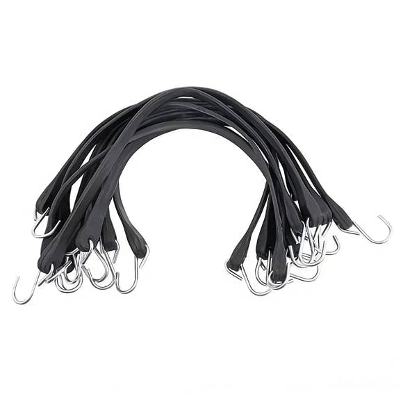 Bungee Straps with Crimped Hooks – Heavy-Duty Rubber Tie Downs