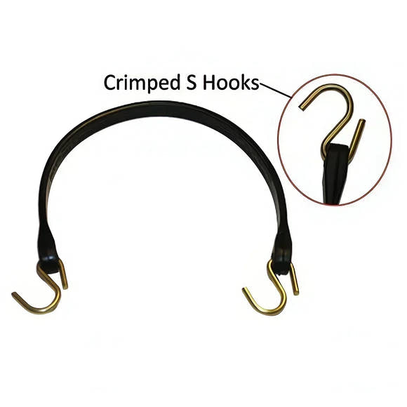 Bungee Straps with Crimped Hooks – Heavy-Duty Rubber Tie Downs