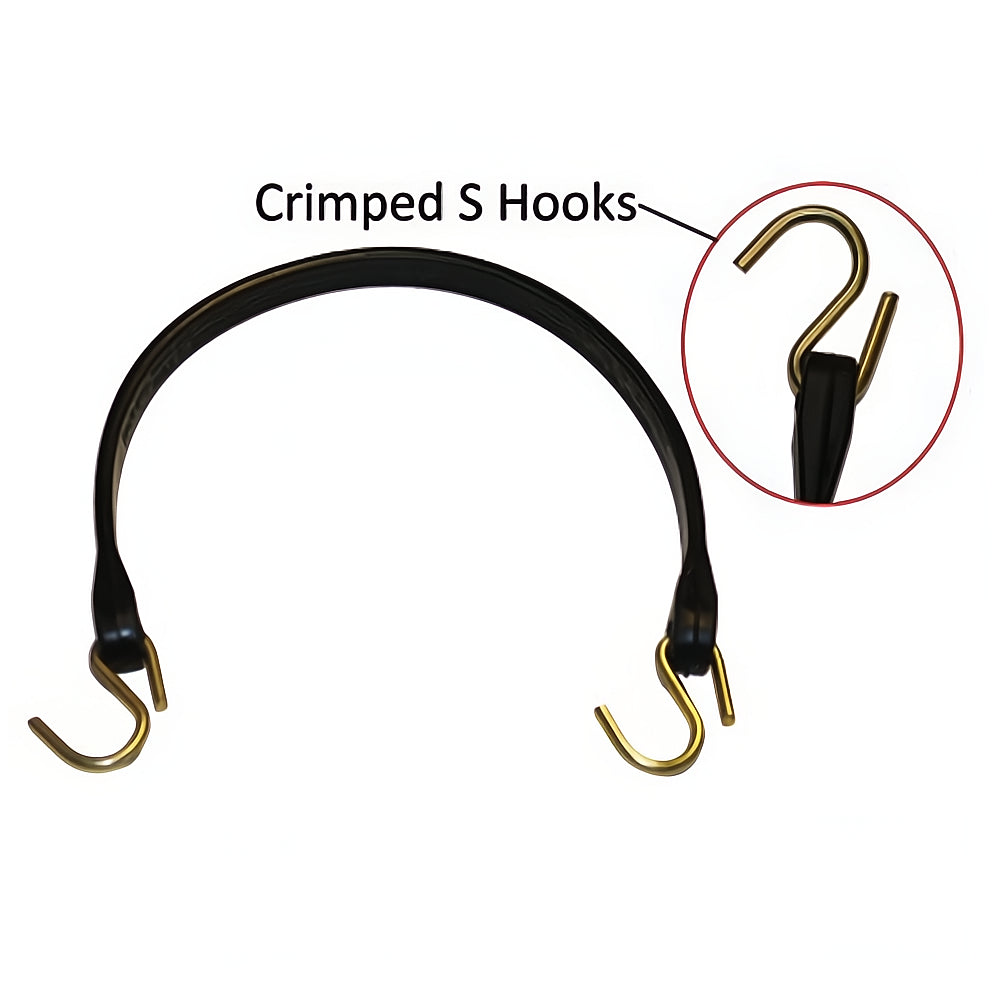 Bungee Straps with Crimped Hooks – Heavy-Duty Rubber Tie Downs