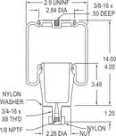 Cabin Air Bag | Peterbilt 29-03200 / Firestone W02-358-7036 | FleetRun FR-SPSN790