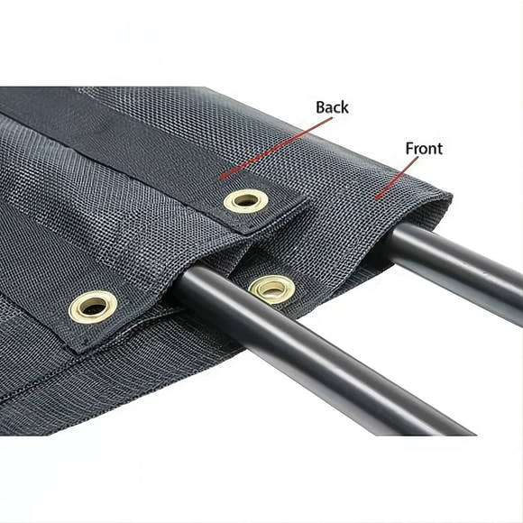 Dump Trailer Tarp Kit with Hand Crank Roller – Heavy-Duty PVC Mesh Tarp for Dump Trucks & Trailers