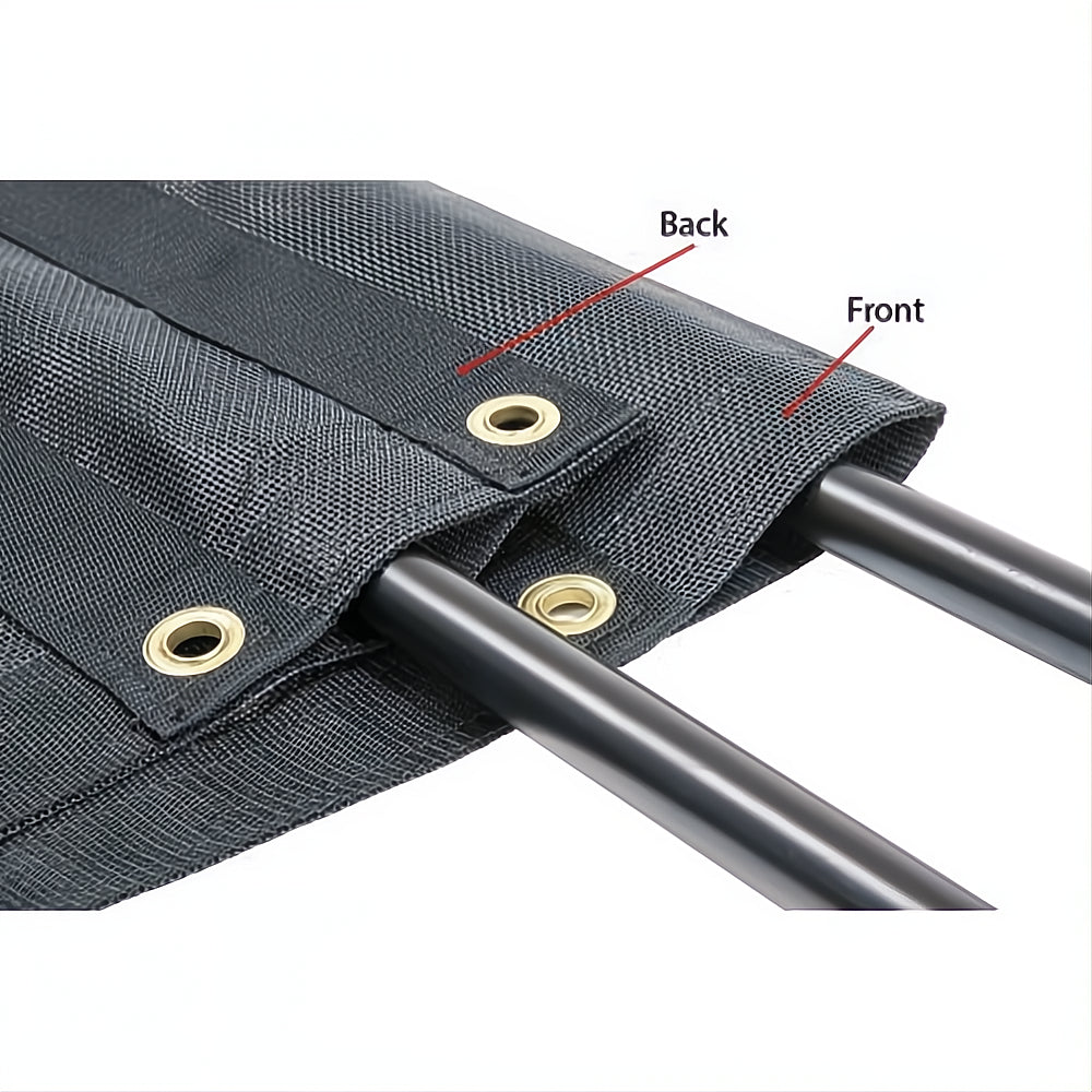 Dump Trailer Tarp Kit with Hand Crank Roller – Heavy-Duty PVC Mesh Tarp for Dump Trucks & Trailers