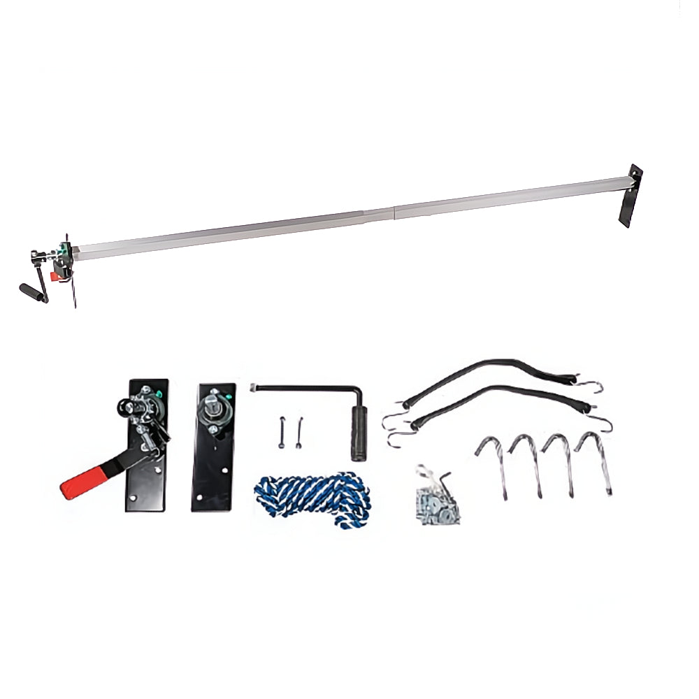 Dump Trailer Tarp Roller Kit – Manual Crank Tarp System Without Tarp for Dump Trucks & Trailers