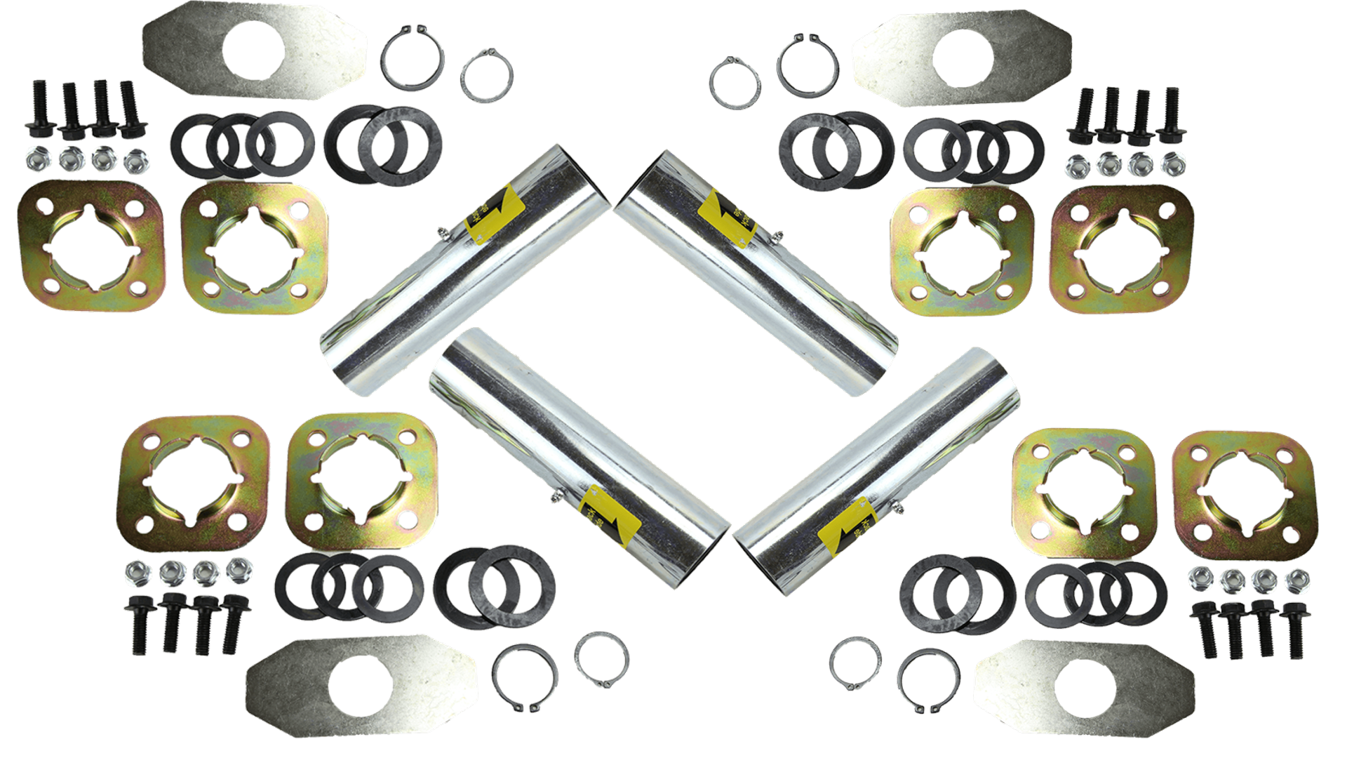 4 Pack - Brake Camshaft Repair Kit, Replaces Meritor R615025, Hendrickson S-28890, Euclid E11897 | FleetRun FR-BRKE007-1