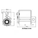 Flatbed Trailer Winch – Double “L” Style for Flatbed Trailer Cargo Securement